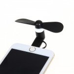 Wholesale Universal iPhone / Andrioid Portable Cell Phone Mini Electric Cooling Fan (Black)